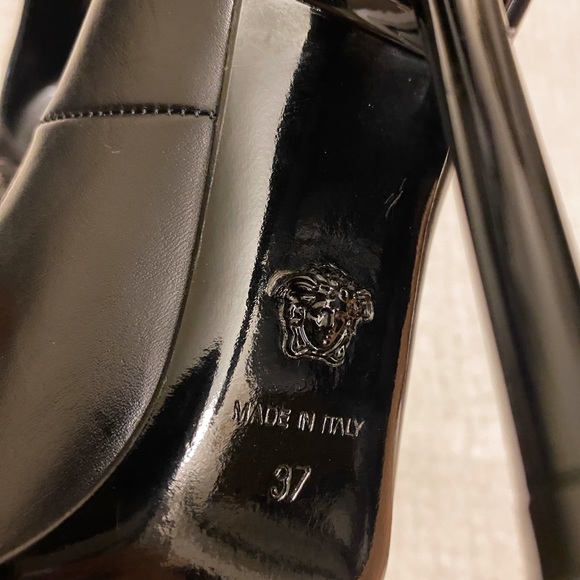 Versace Medusa Palazzo Pumps Size 37 - Picture 11 of 12